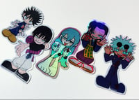 Image of JJK toji megumi gojo geto acrylic charms + stickers