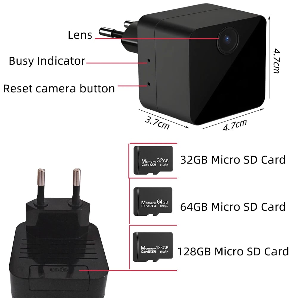 MSL 1080P Mini Wireless WiFi Camera with Night Vision & Motion Detection