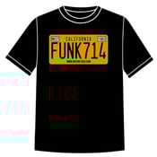 Image of FUNK714 ORANGE LICENSE PLATE