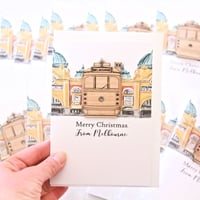Image 4 of Merry Christmas from Melbourne. BULK PACK. Melbourne Christmas Card. Melbourne Tram Cards.