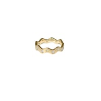 Image 1 of Sparkling Wave Band Ring