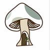 Mushroom House Sticker (Holographic)