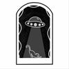 Carefree UFO Sticker 