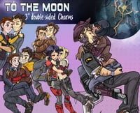 Image 1 of PRE-ORDERS: To the Moon 3in Acrylic Charms