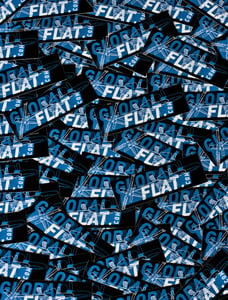 Image of Global-Flat Stickers Black