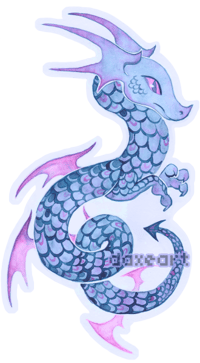Image 1 of Blue dragon sticker