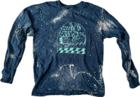 Image 1 of Bleached black long sleeve 