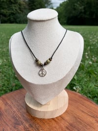 Image 2 of Peace sign necklace