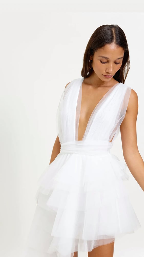 Image of Lola Dress. White Tulle. By Lexi Clothing Australia.