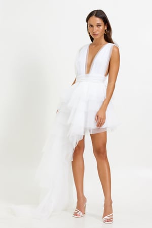 Image of Lola Dress. White Tulle. By Lexi Clothing Australia.