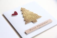 Image 3 of Handmade Merry Christmas Card. BULK PACK. Luxury Christmas Cards.