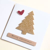 Image 4 of Handmade Merry Christmas Card. BULK PACK. Luxury Christmas Cards.