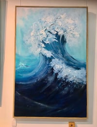 Textured Art 'Wave Breaking' 