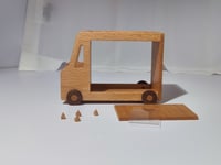 Image 5 of 1/6 scale dollhouse Movable cartoon storage trolley