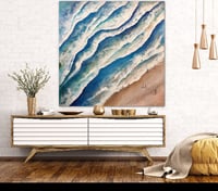 Textured Art 'Beach Waves'