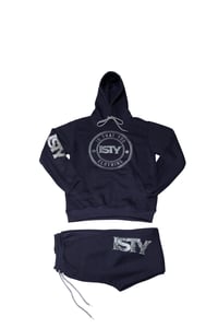 Pullover navy blue sweatsuits 