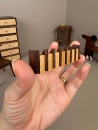 Image 1 of Miniature Wall-Mounted Coat Rack for dollhouse