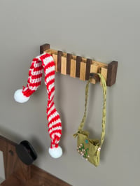 Image 9 of Miniature Wall-Mounted Coat Rack for dollhouse