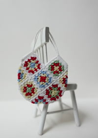 Image 3 of Classic Granny Square Bag in Black or White