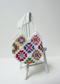 Image of Classic Granny Square Bag in Black or White