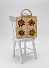 Image of Granny Square Shopping Bag in 1:12 scale