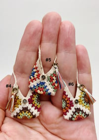 Image of Tiny Granny Square Purse in 1:12 scale