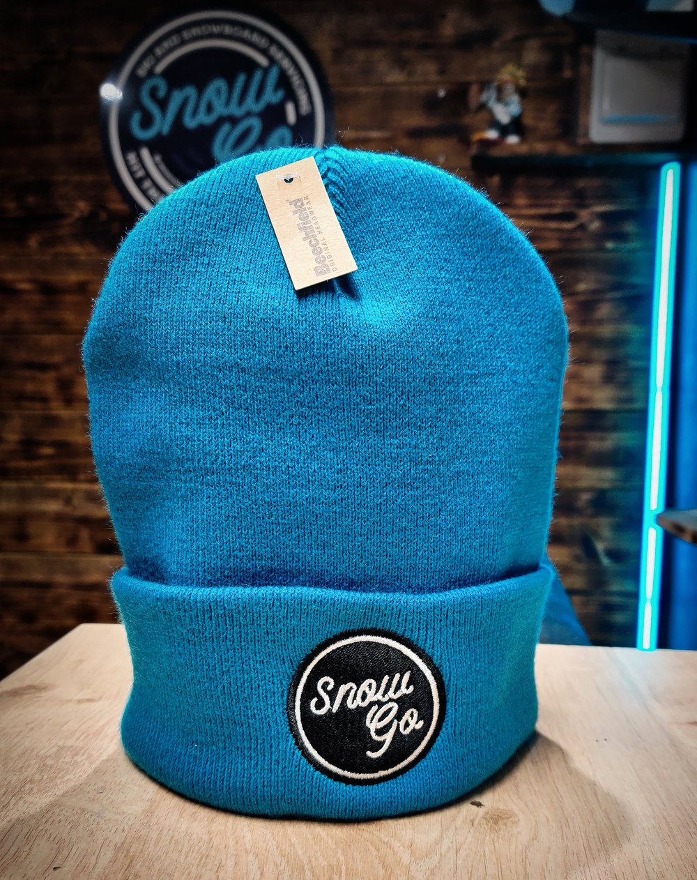 The SnowGo Beanie (Teal Blue)