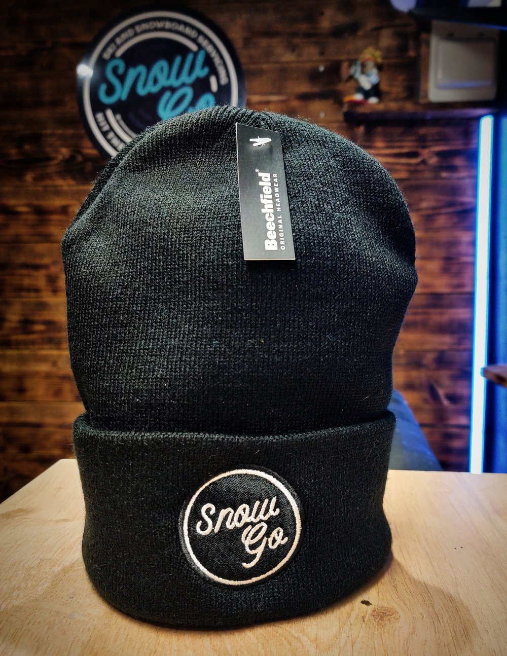 The SnowGo Beanie (Black Knit)