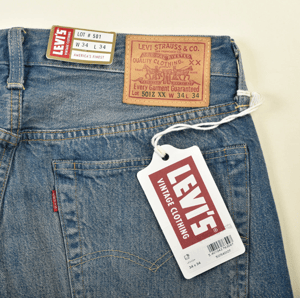 Image of Levi's 501Z XX big E light blue VINTAGE by HolyHouse