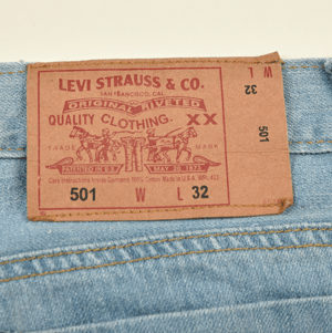 Image of Levi's 501 light wash VINTAGE by HolyHouse