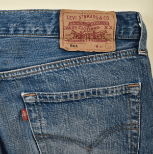 Image of Levi's 501 blue wash VINTAGE by HoliHouse