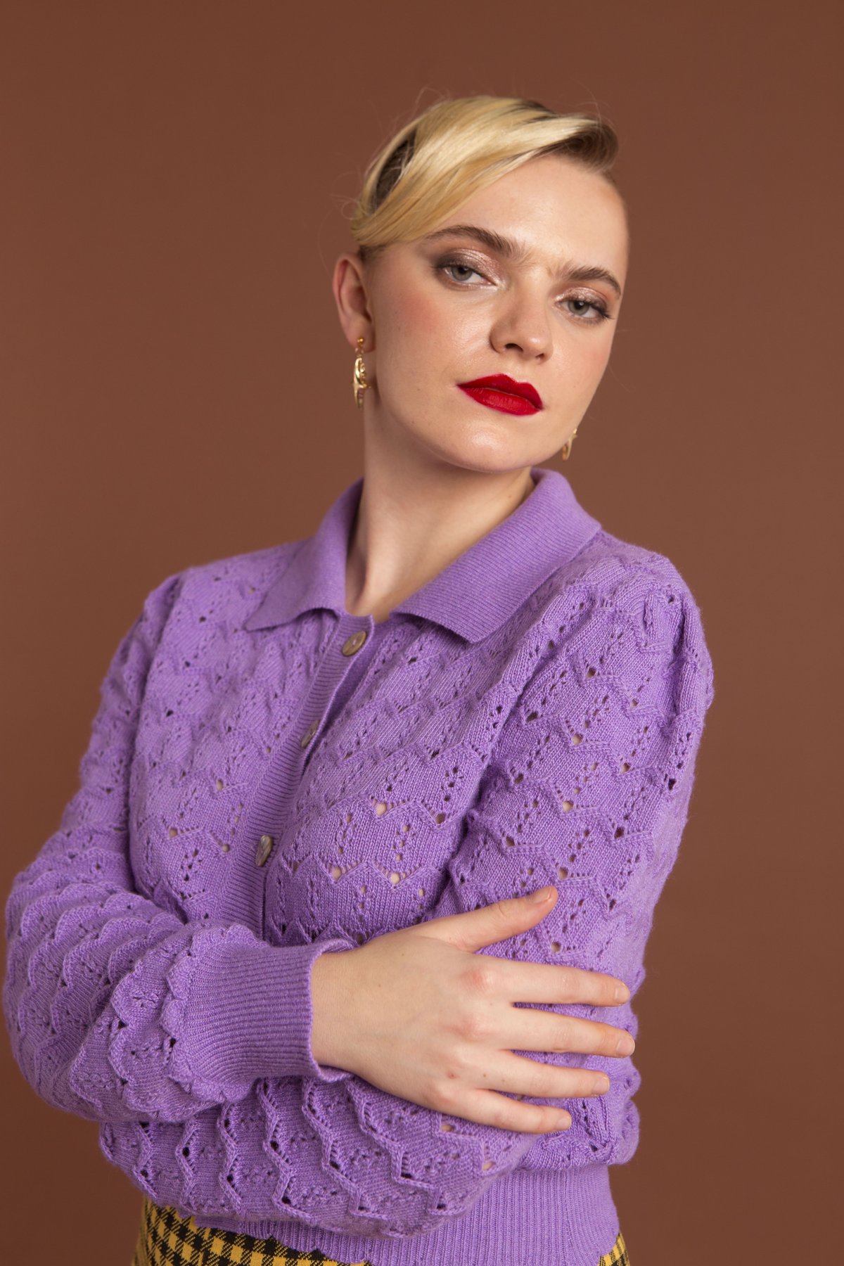 Image of Cardigan malva