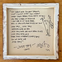 Image 2 of Just Try (Birch) w/Lyrics Painting