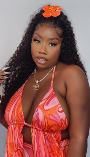 Image of 13”x4” Jerry Curly Lace Front Wig in 26”