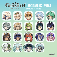 GENSHIN IMPACT (SUMERU+FRENS) PINS