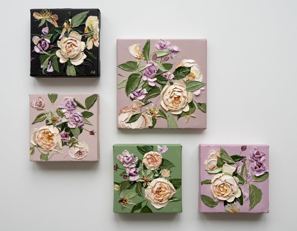 Image of Last Roses On Darker Pink