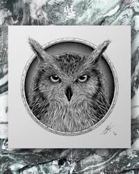 Image 5 of BUBOS<br/> B&W Variant<br/> <small>Limited Edition Screen Print</small>