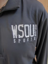 Image 2 of Grey sports WSOU Quarter-Zip Embroidered