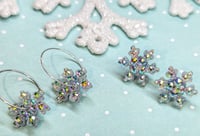 Iridescent Bling Snowflakes