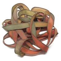 Image 5 of 1PC. ARBOR  42" hand dyed wrist wrap bracelet silk ribbon by COLOR KISSED SILK