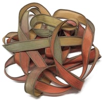 Image 2 of 1PC. ARBOR  42" hand dyed wrist wrap bracelet silk ribbon by COLOR KISSED SILK
