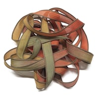 Image 8 of 1PC. ARBOR  42" hand dyed wrist wrap bracelet silk ribbon by COLOR KISSED SILK