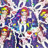 Image 1 of 『OP』Heart Pirate Holographic Sticker