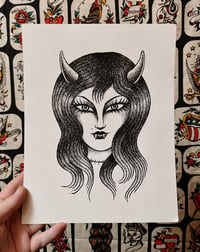 Demon babe 8x10” print