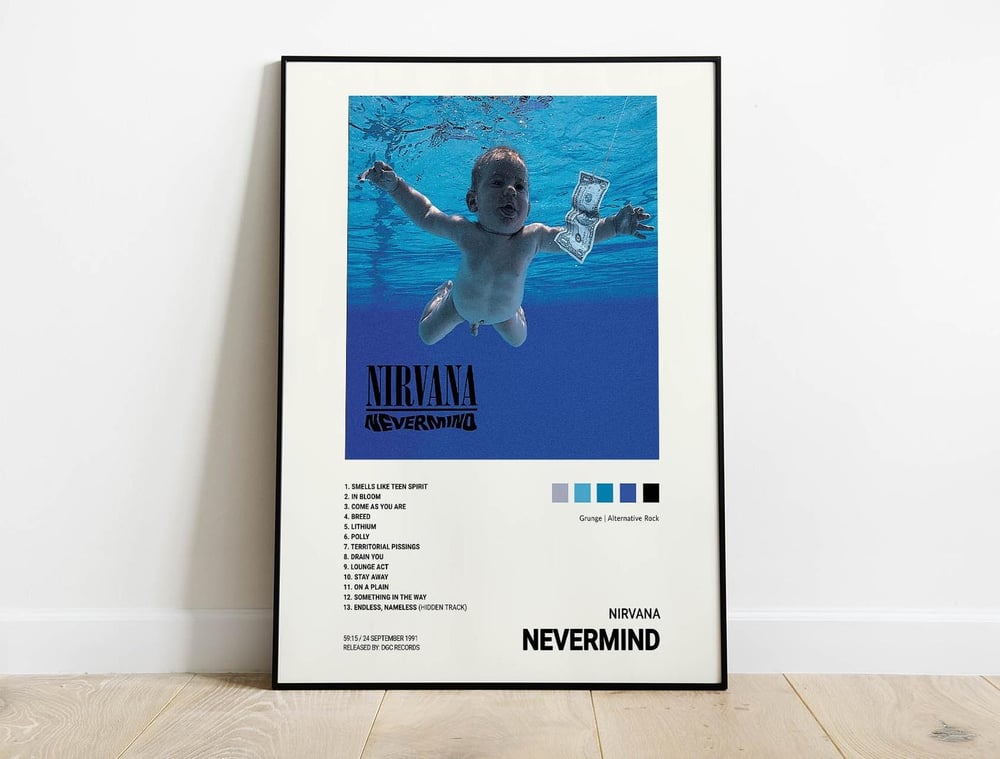 Nirvana - Nevermind Music Album Poster