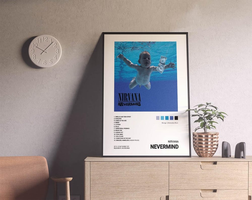 Nirvana - Nevermind Music Album Poster