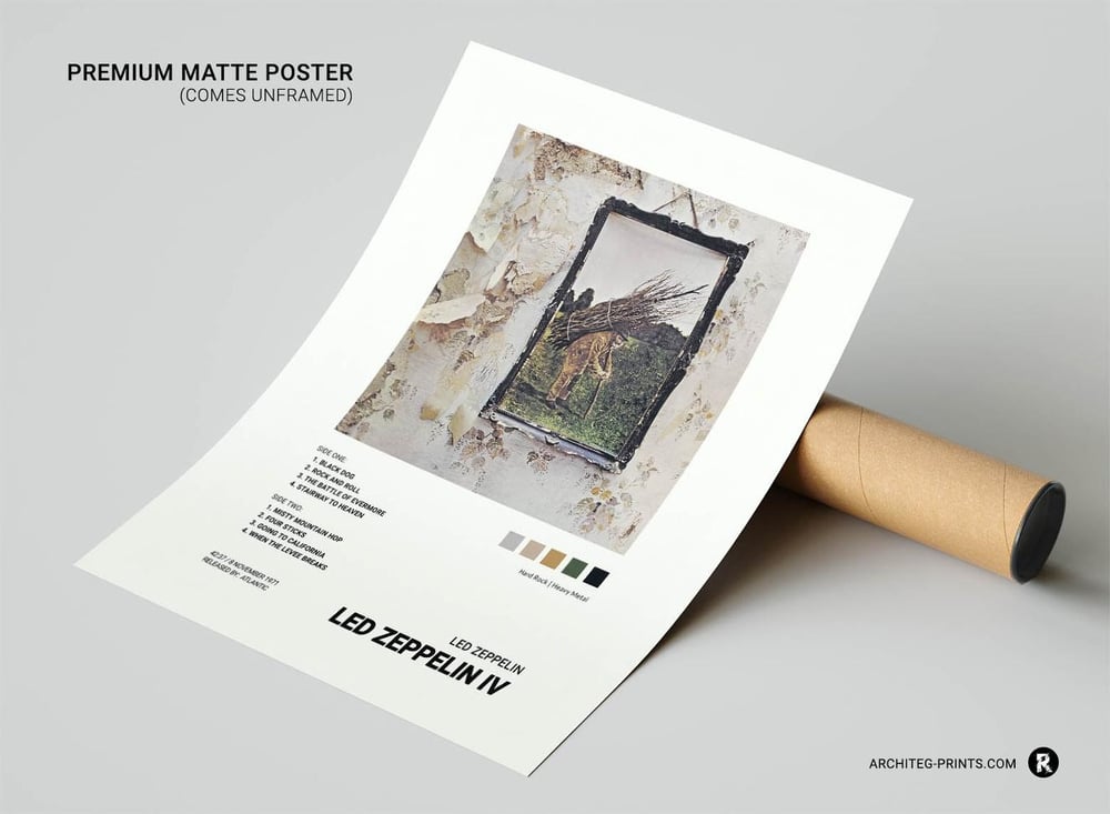 Led Zeppelin - Zeppelin IV Music Album Poster