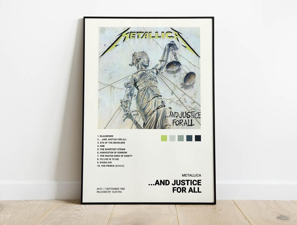 Metallica - And Justice for All Music Album Poster