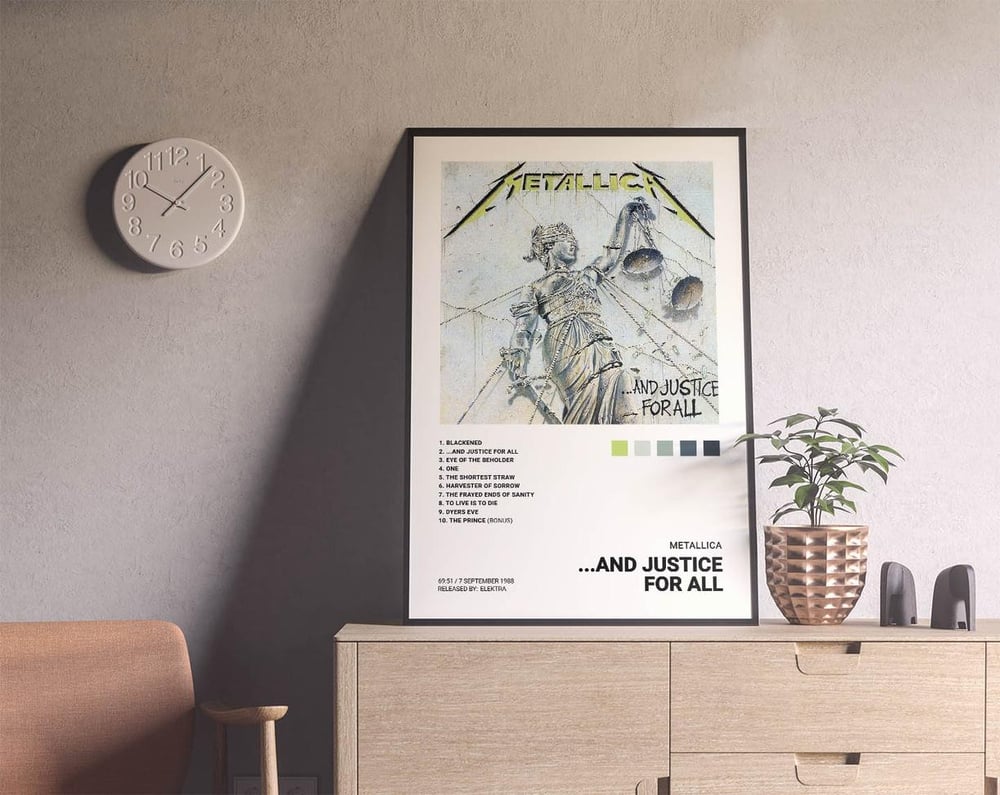 Metallica - And Justice for All Music Album Poster