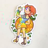 Image 2 of 『OP』Orange Burglar Holographic Sticker